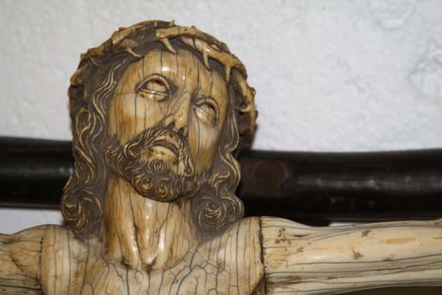 Detalle de la imagen del Cristo de Tablado